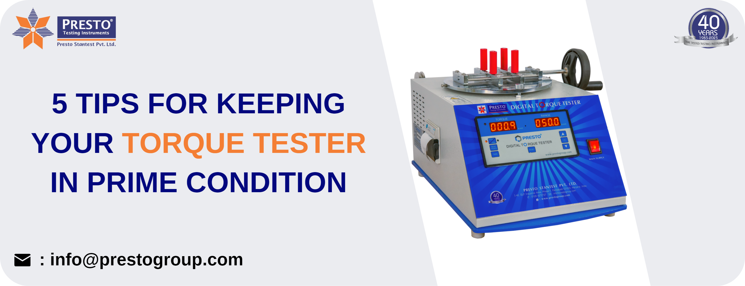 5 Tips for Keeping Your Torque Tester in Prime Condition
